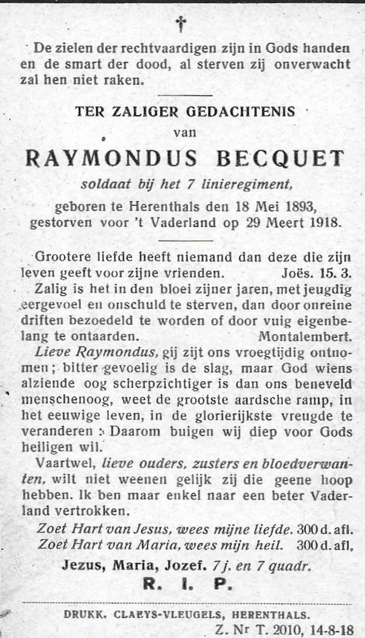 Becquet Raymondus